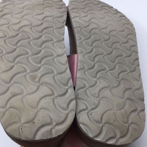 Betula By Birkenstock Pink Suede Floral Laser Cut Sandals EU 42 Narrow Width - Picture 14 of 16